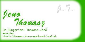 jeno thomasz business card